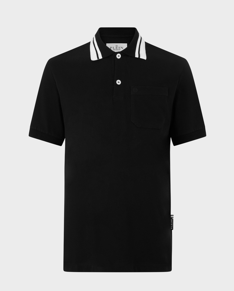 Czarna koszulka polo