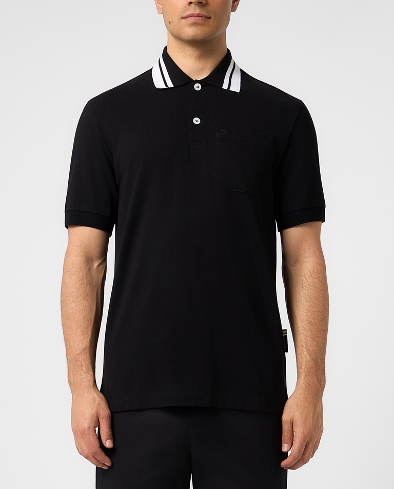 Czarna koszulka polo