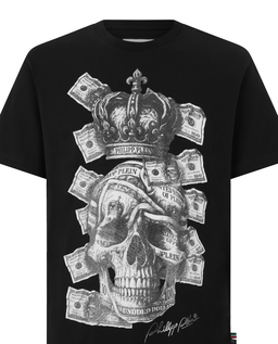 Czarny t-shirt „Skull Dollars” - Image #1