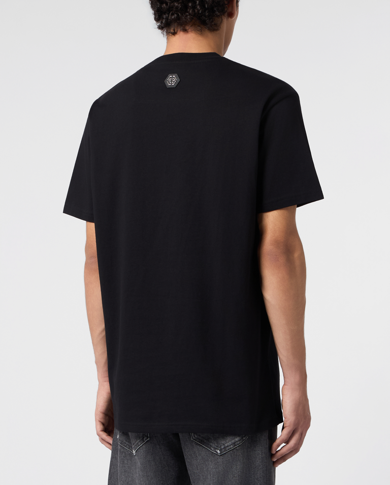 Czarny t-shirt z motywem czaszki - Image #2