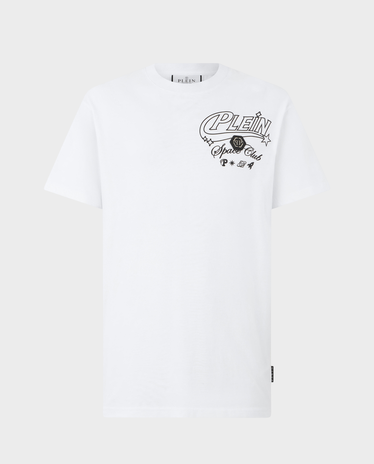 Biały t-shirt z napisami