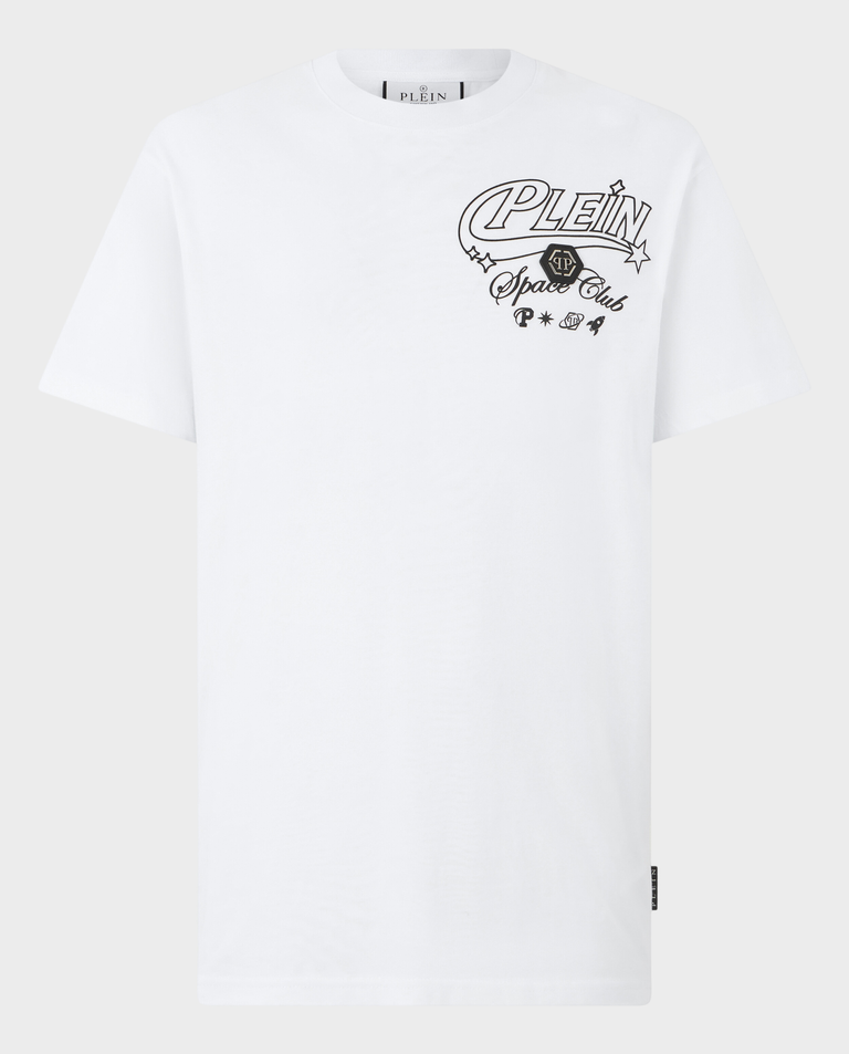 Biały t-shirt z napisami