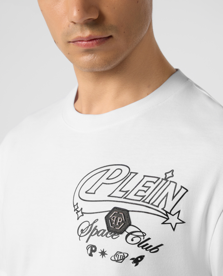 Biały t-shirt z napisami - Image #3