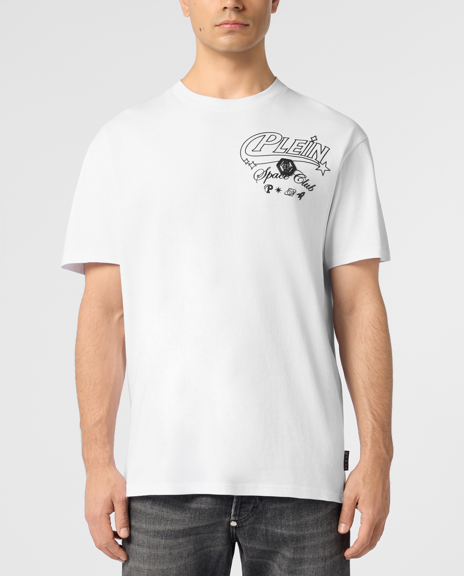 Biały t-shirt z napisami - Image #4