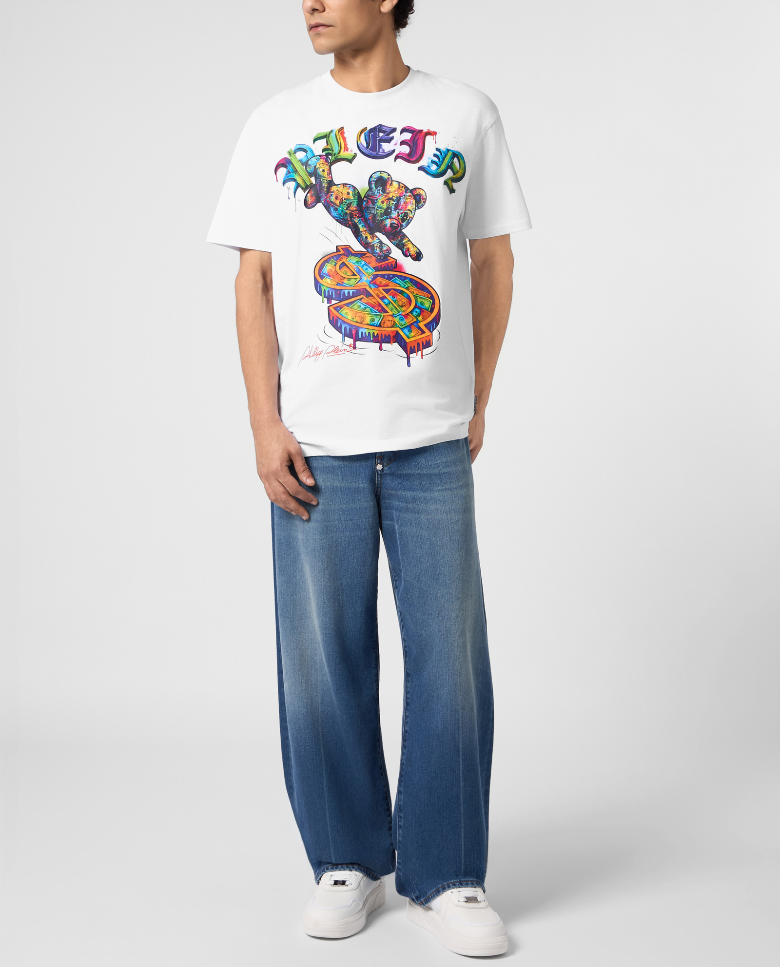 Biały t-shirt Teddy Dollar - Image #3