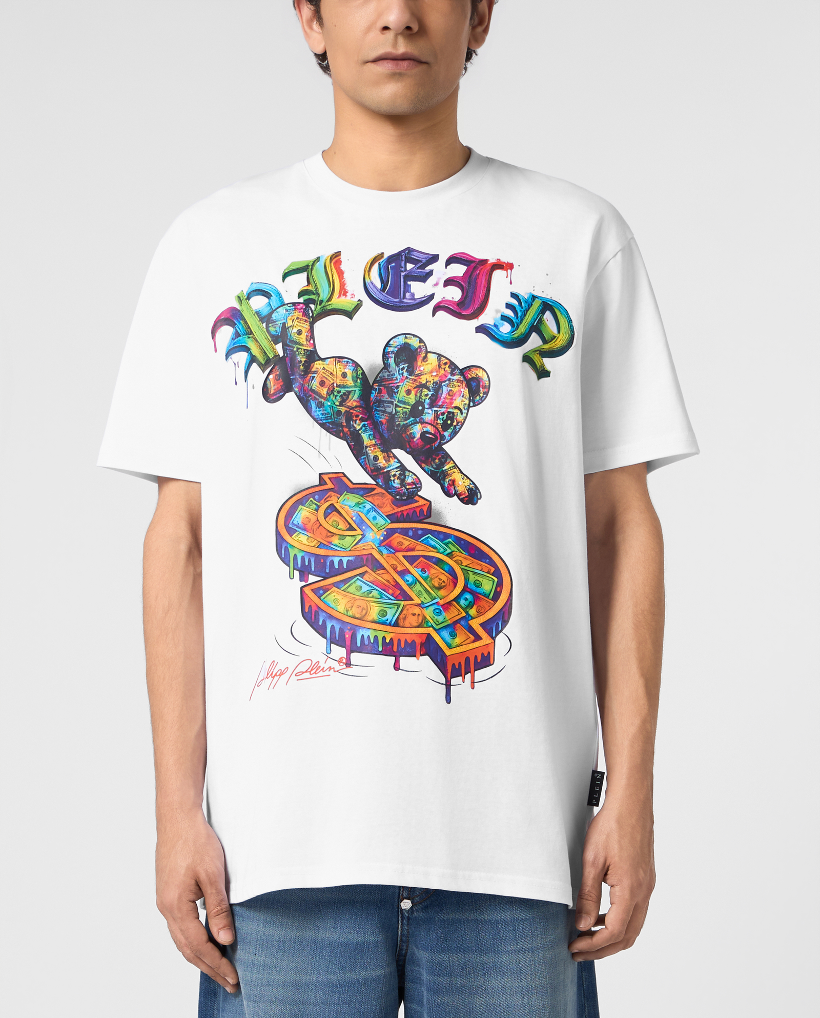 Biały t-shirt Teddy Dollar - Image #1