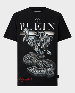 Czarny t-shirt z nadrukiem Teddy Dollar - Image #0