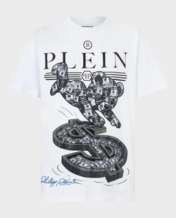 Biały t-shirt z nadrukiem Teddy Dollar - Image #0