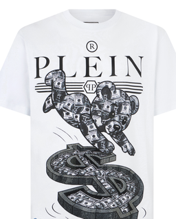 Biały t-shirt z nadrukiem Teddy Dollar - Image #1