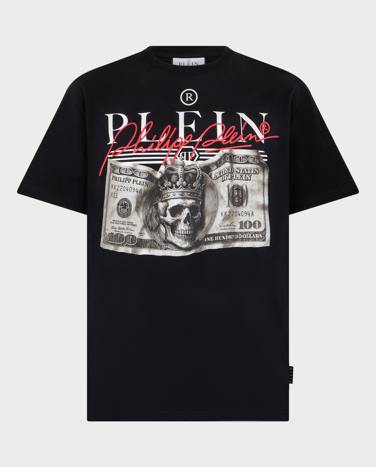 Czarny t-shirt Dollar Siganture
