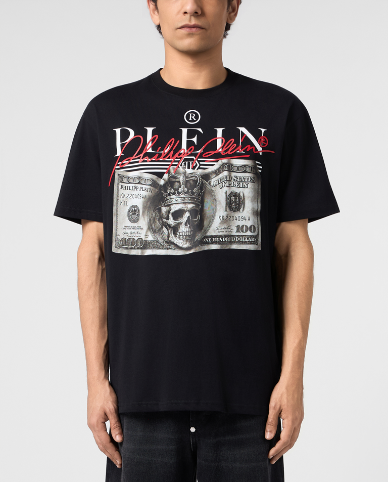 Czarny t-shirt Dollar Siganture