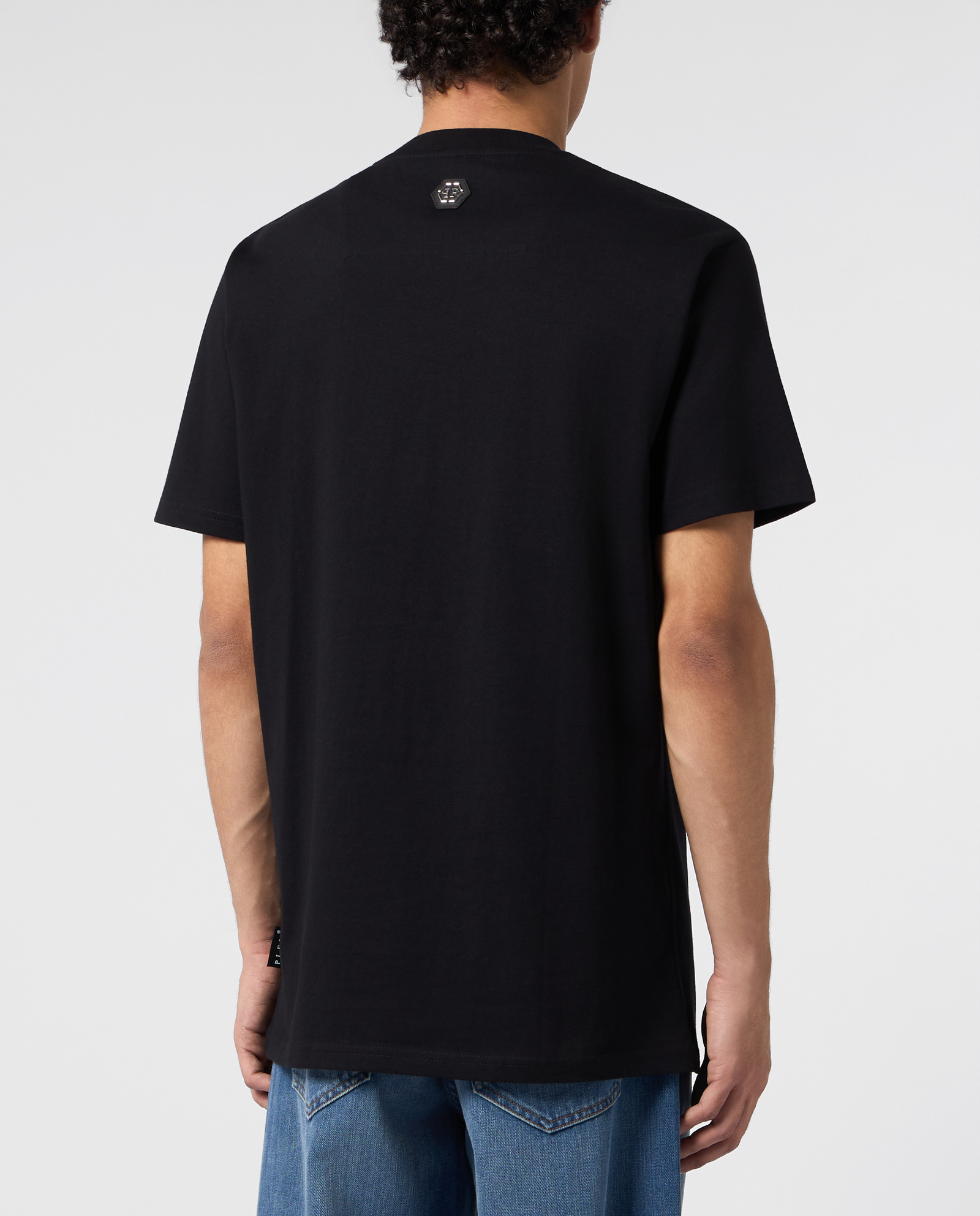 Czarny t-shirt Multicolor Dollar Skull - Image #2