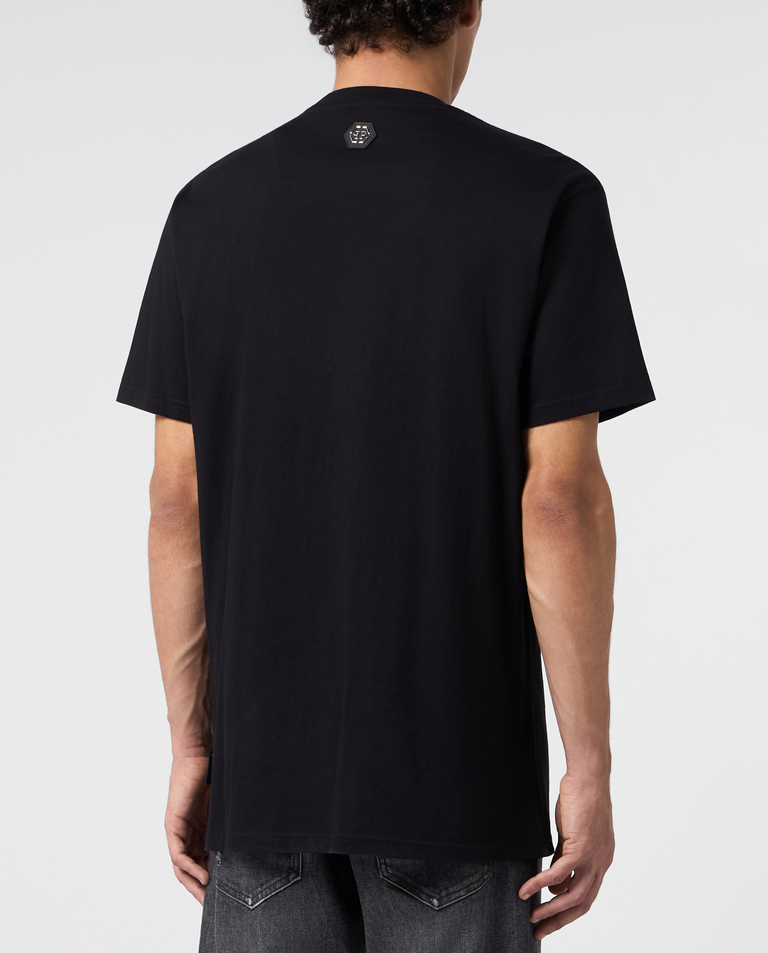 Czarny t-shirt  z motywem Dollar Skull Stones - Image #2