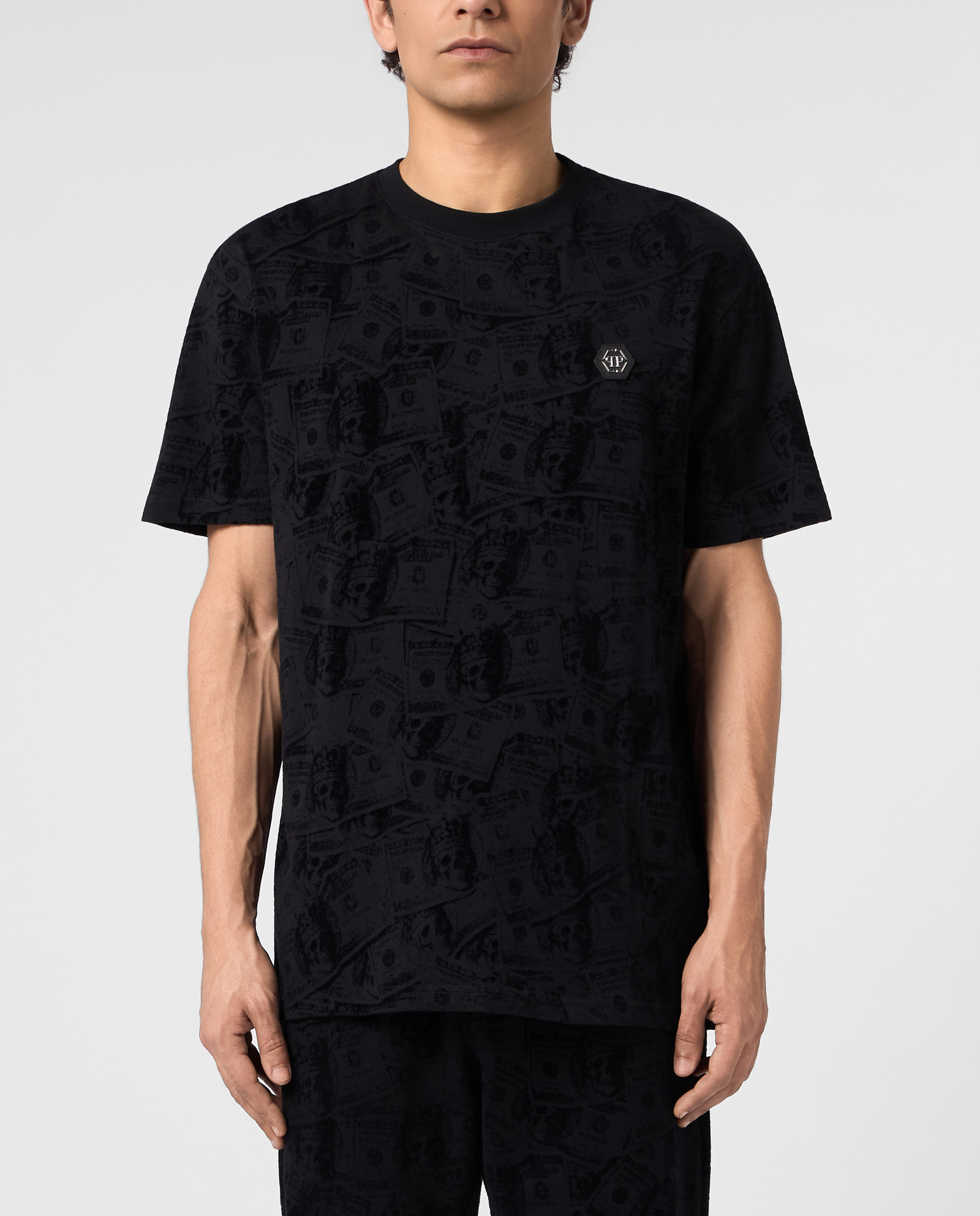 T-shirt z okrągłym dekoltem All-Over Dollar - Image #1