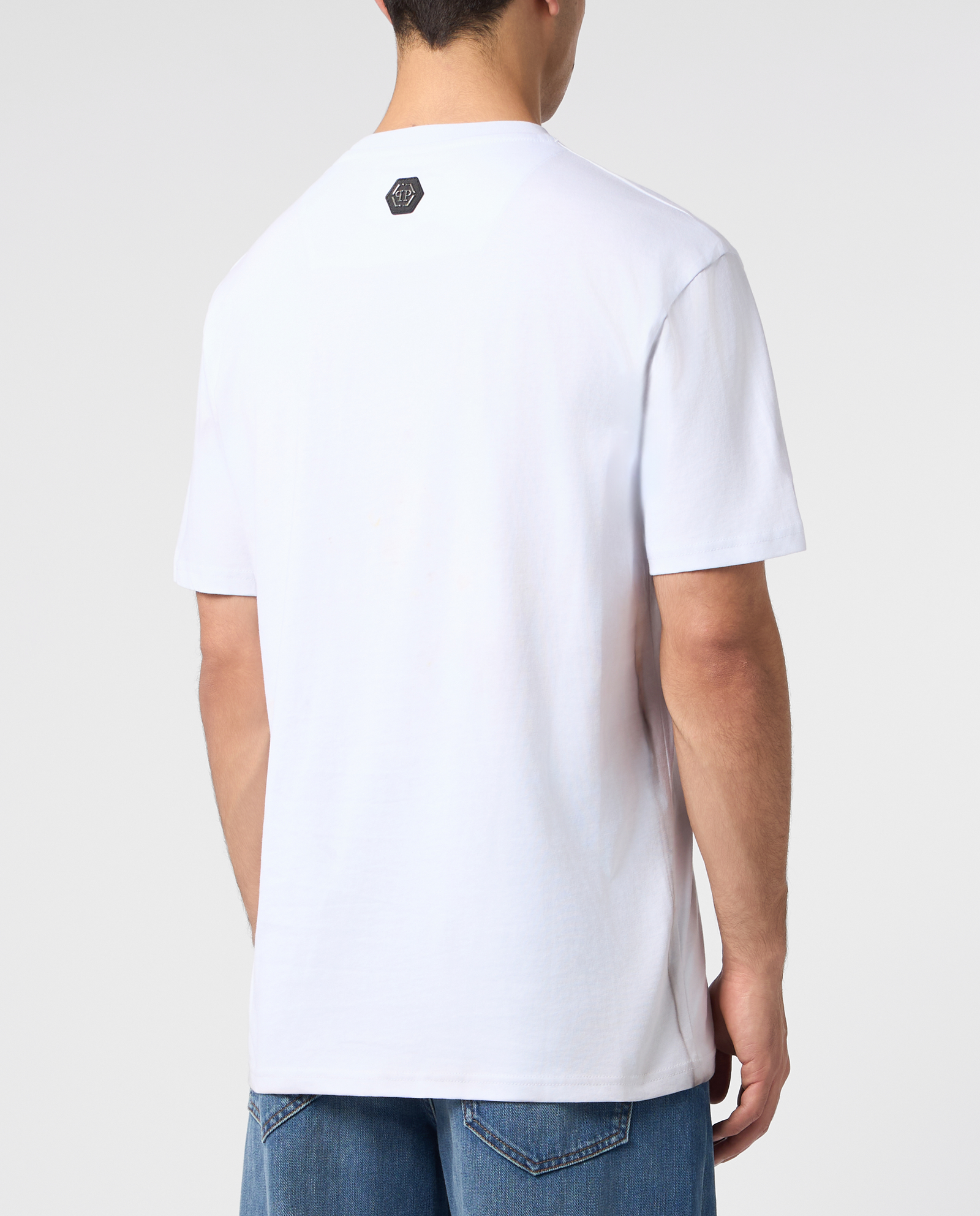 Biały t-shirt z monogramem - Image #2