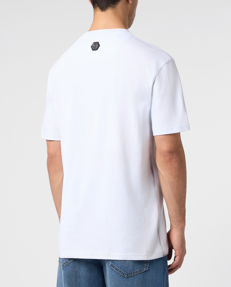 Biały t-shirt z monogramem - Image #2