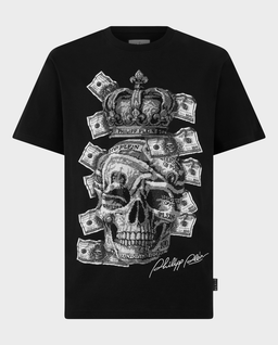 T-shirt z nadrukiem Dollar Skull Stones - Image #0