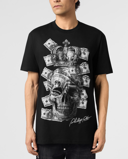 T-shirt z nadrukiem Dollar Skull Stones - Image #1