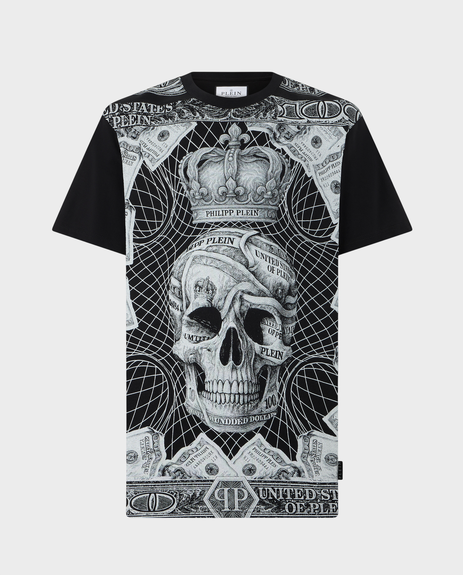 Czarny t-shirt Dollar Skull - Image #0
