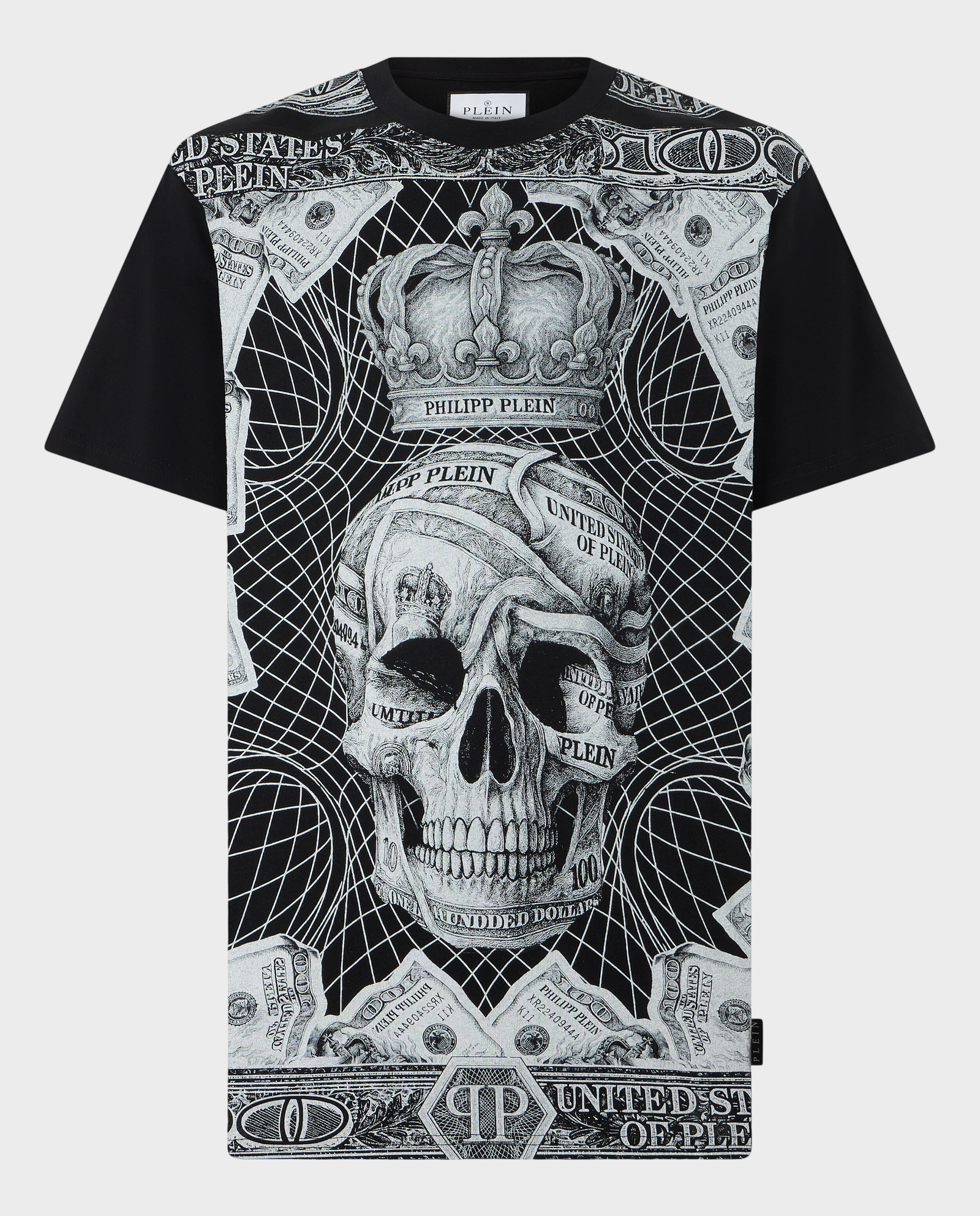 Czarny t-shirt Dollar Skull - Image #0