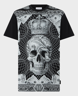 Czarny t-shirt Dollar Skull - Image #0