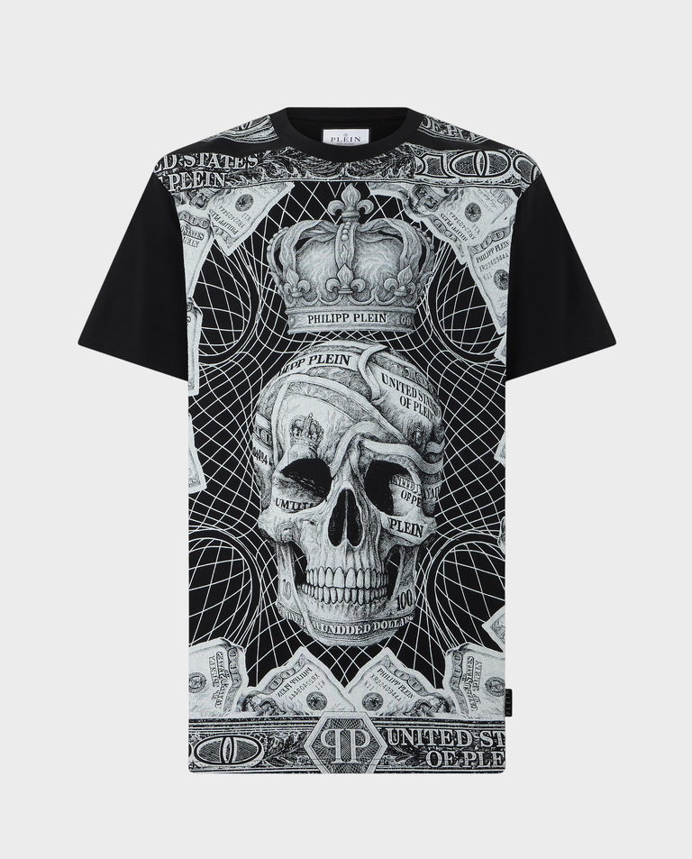 Czarny t-shirt Dollar Skull