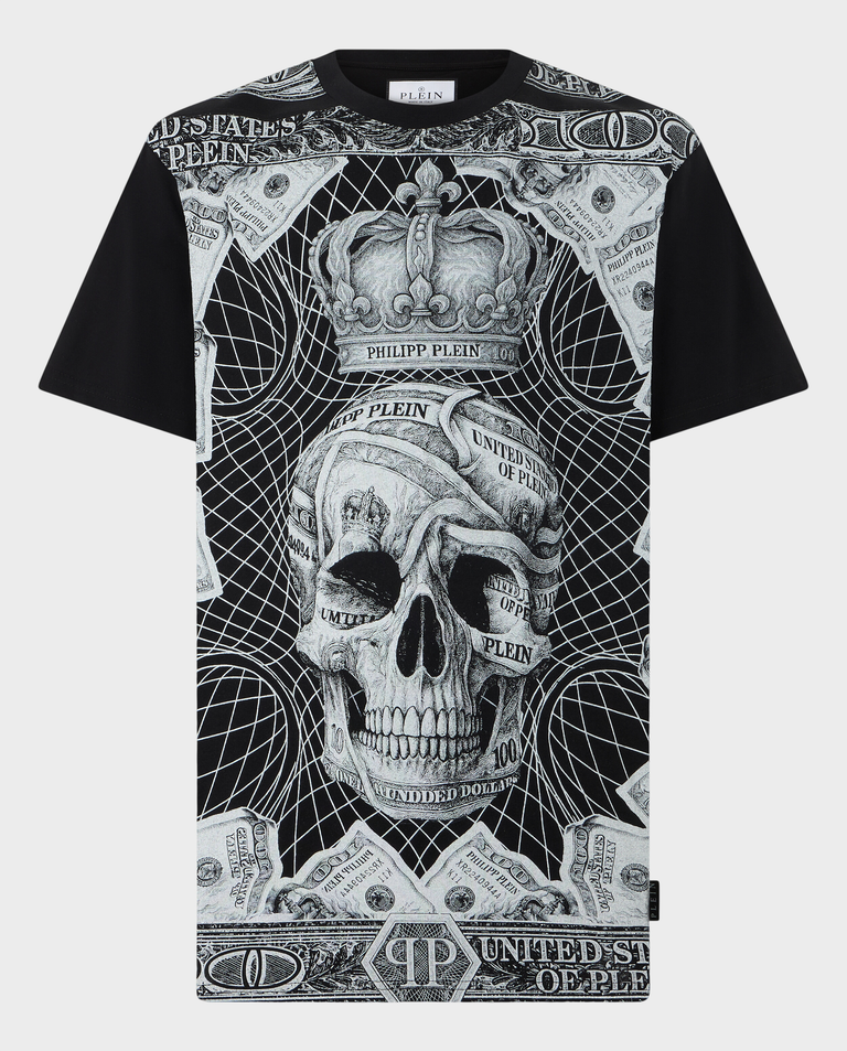 Czarny t-shirt Dollar Skull