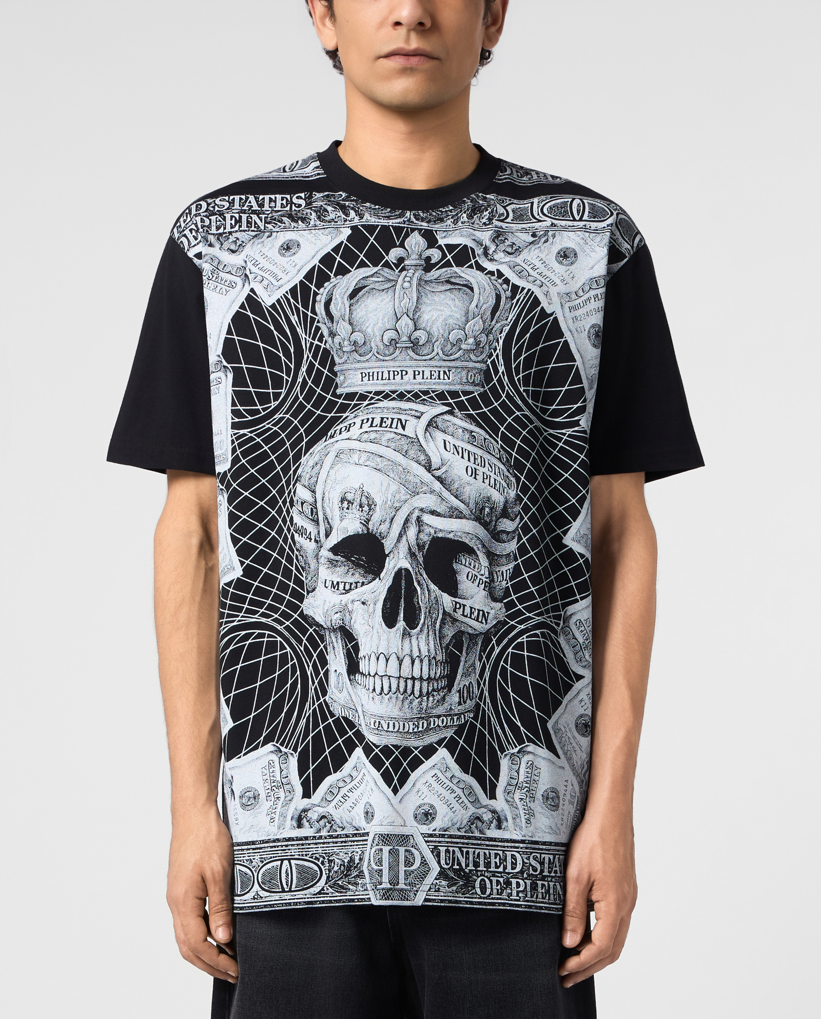 Czarny t-shirt Dollar Skull - Image #1