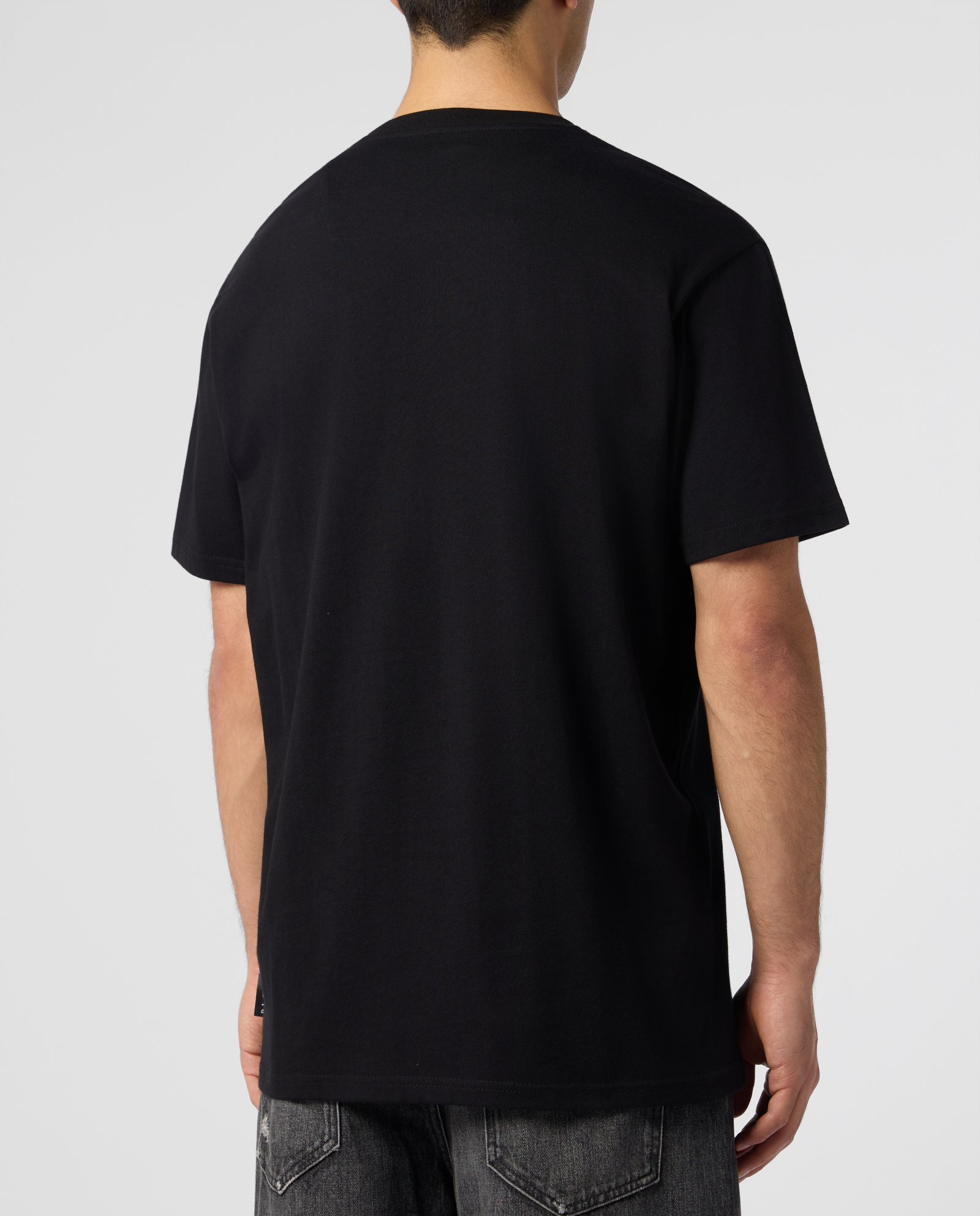 Czarny t-shirt Neon Space Hexagon - Image #2