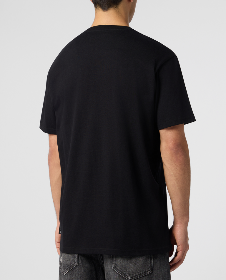 Czarny t-shirt Neon Space Hexagon - Image #2