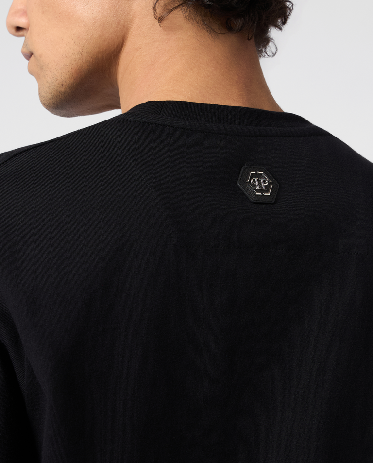 Czarny t-shirt z nadrukeim Dragon Hexagon - Image #4