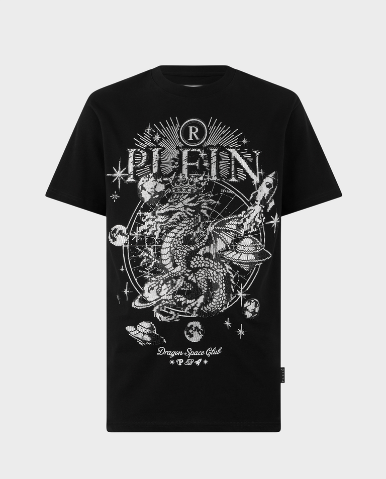 Biały t-shirt z motywem Dragon Stones