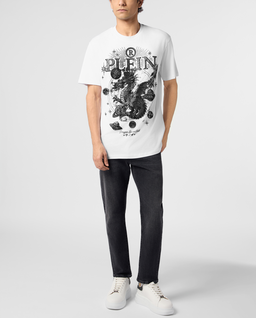 Biały t-shirt z motywem Dragon Stones - Image #2