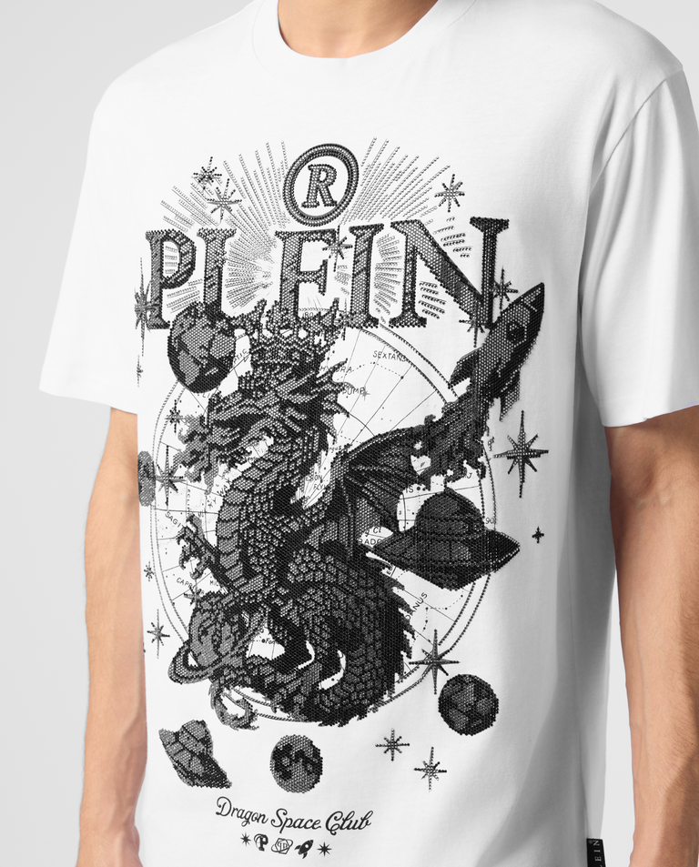 Biały t-shirt z motywem Dragon Stones - Image #3