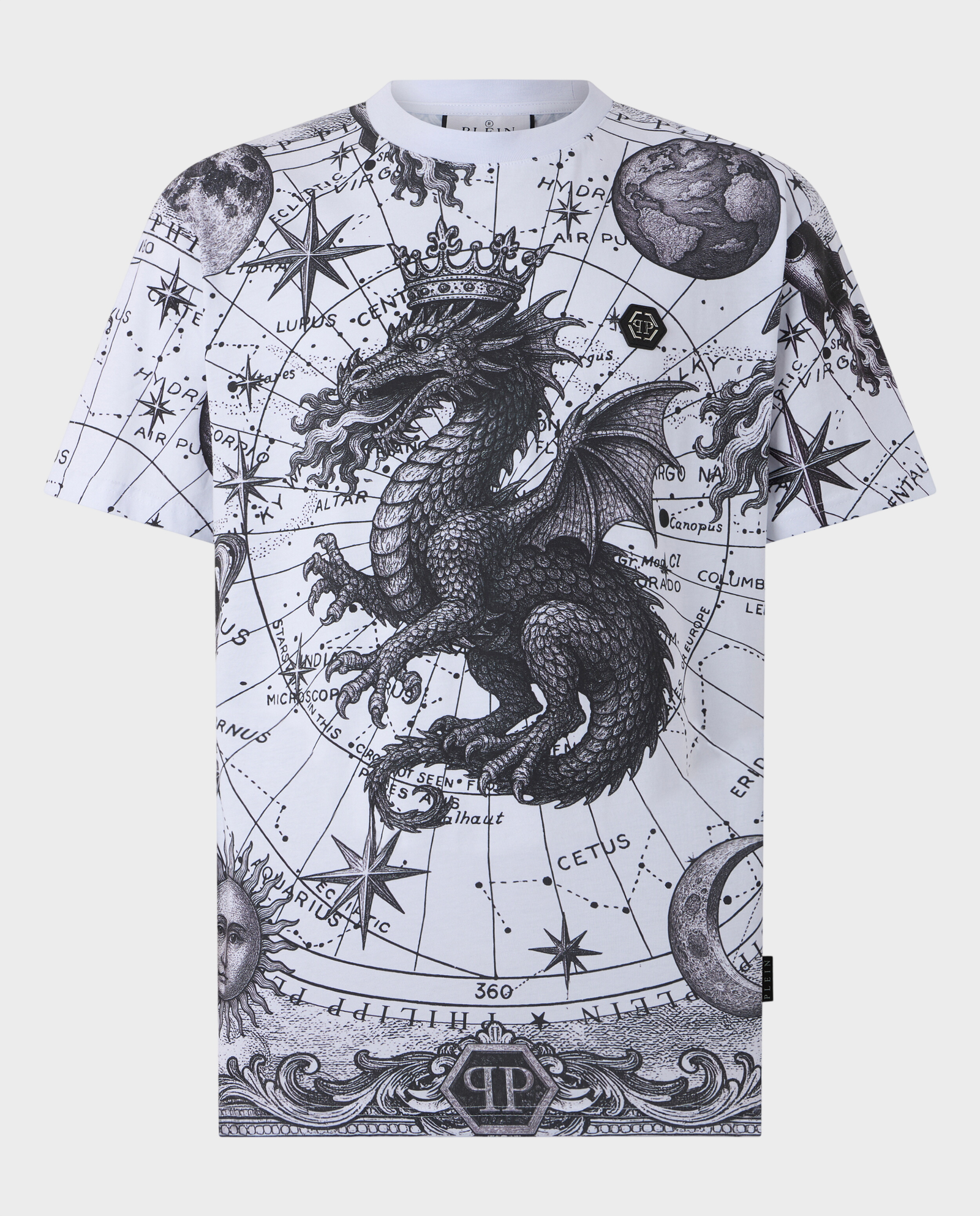 Biały t-shirt z motywem Zodiac - Image #0