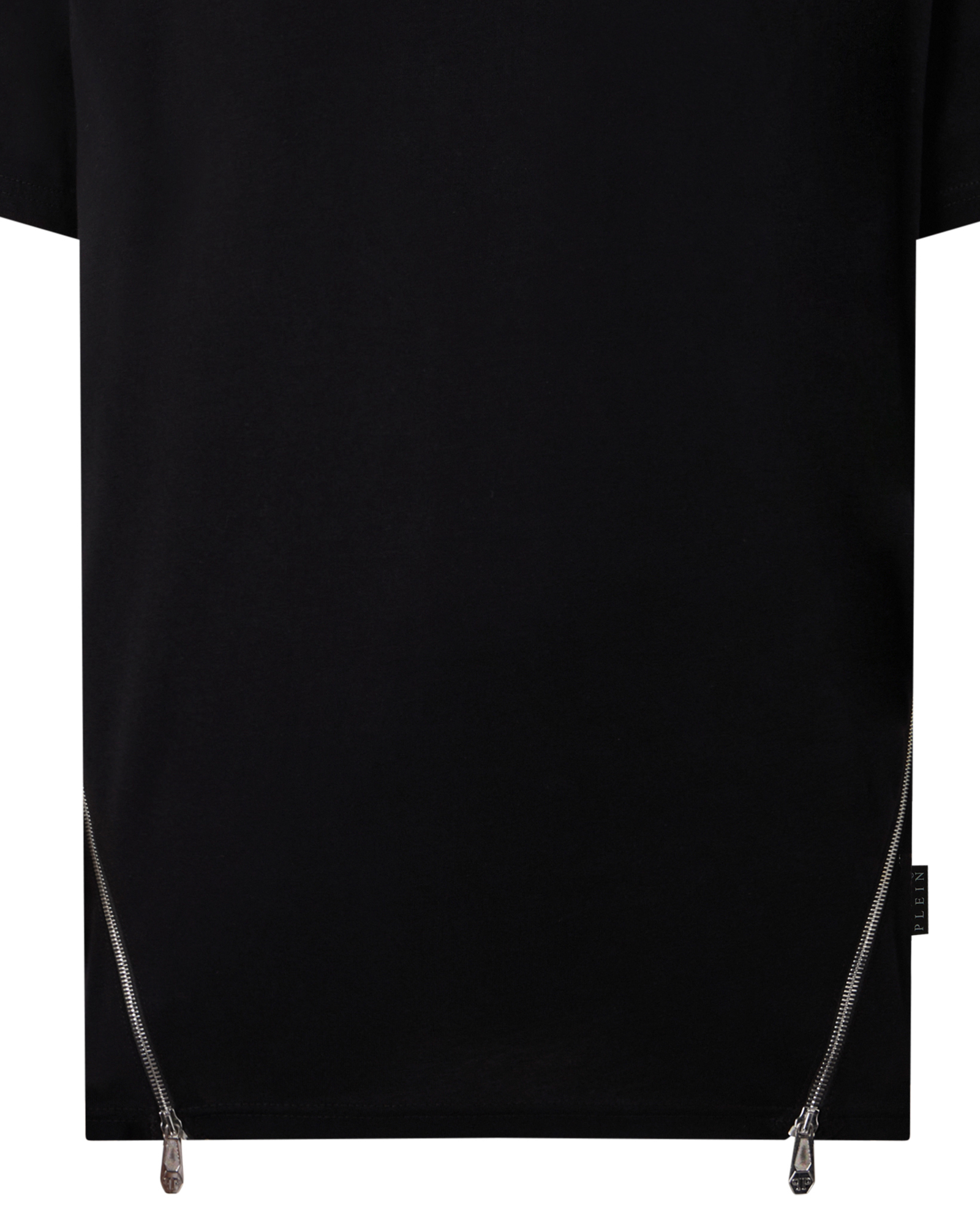 Czarny t-shirt z suwakami - Image #1