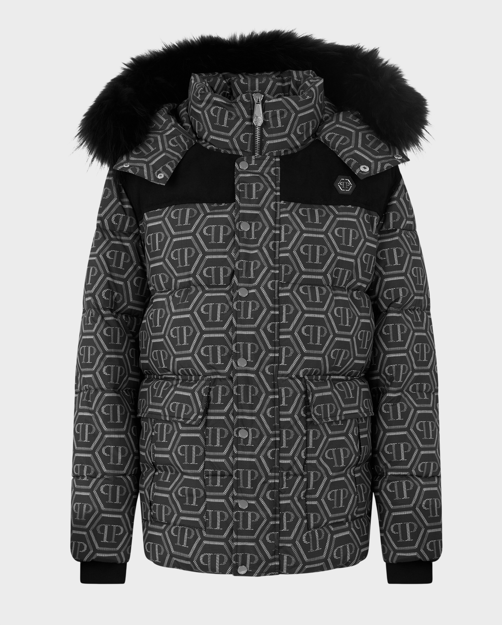 Pikowana kurtka w monogram - Image #0