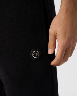 Czarne spodnie z monogramem - Image #4