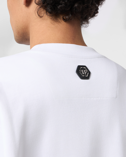 Biała bluza z logo - Image #4
