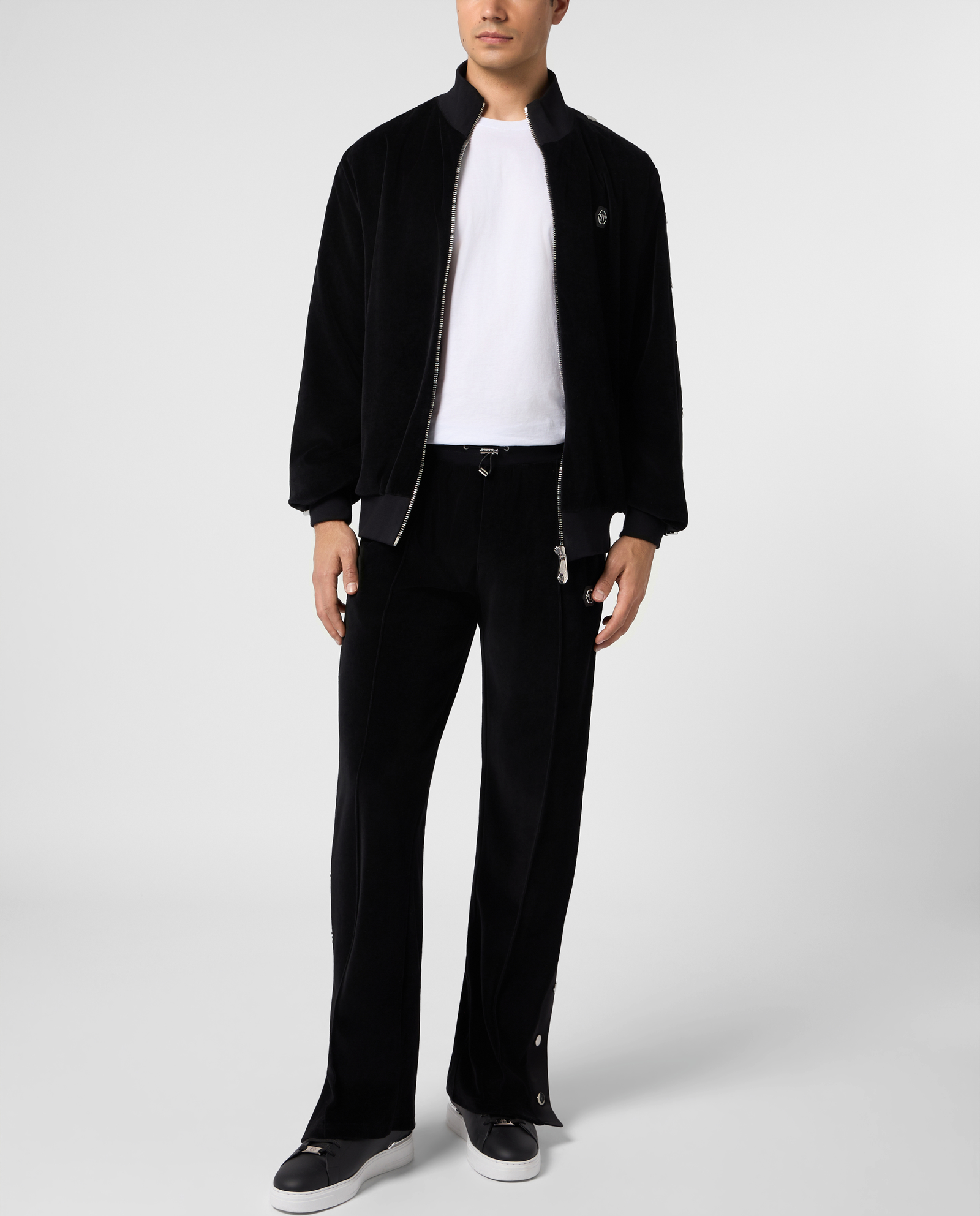 Czarna bluza rozpinana z logo - Image #3