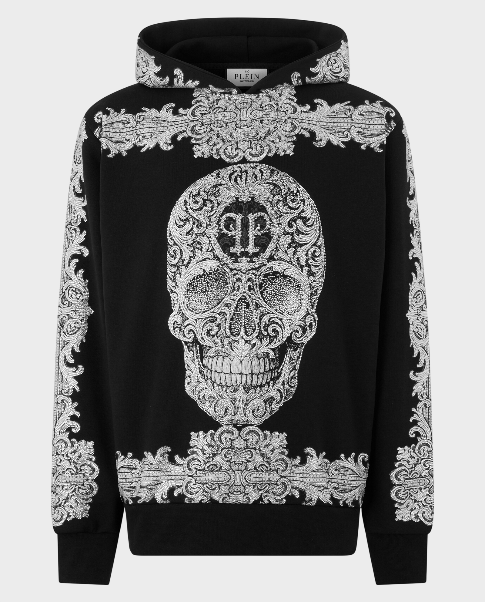 Bluza z kapturem Baroque Skull Stones - Image #0