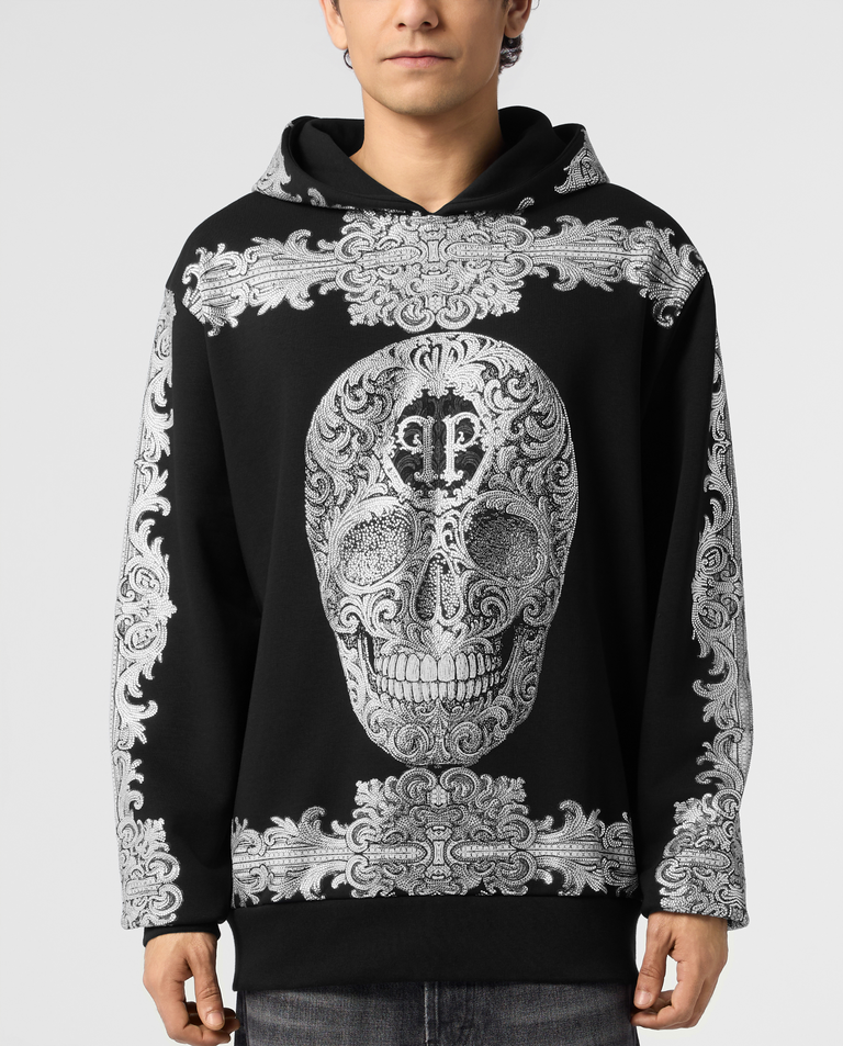 Bluza z kapturem Baroque Skull Stones
