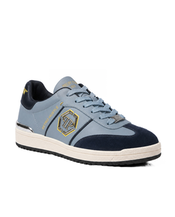 Niebieskie sneakersy z logo RETRO HUSTLE BICOLOR - Image #1