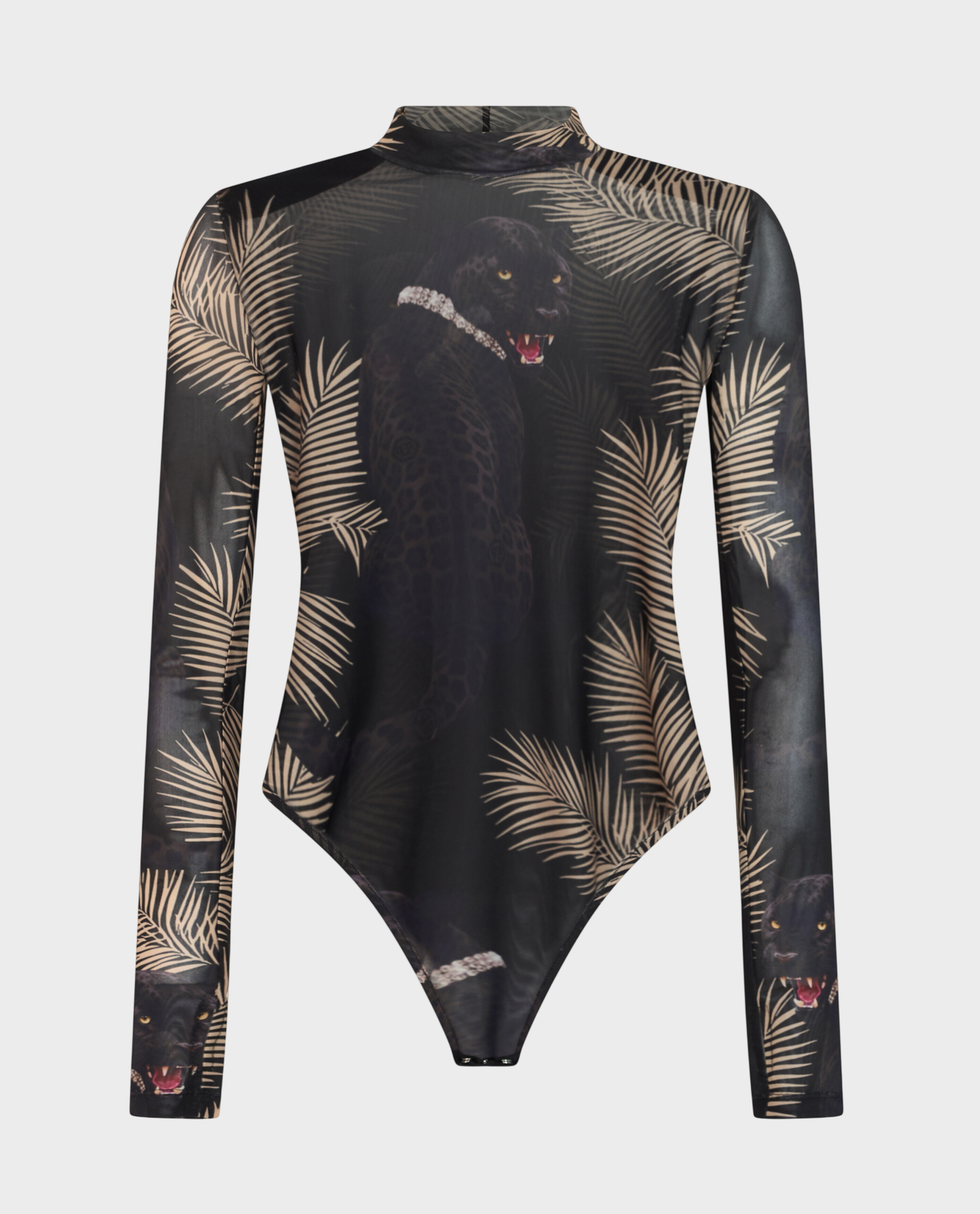Tiulowe body z printem Panthere Privé - Image #0