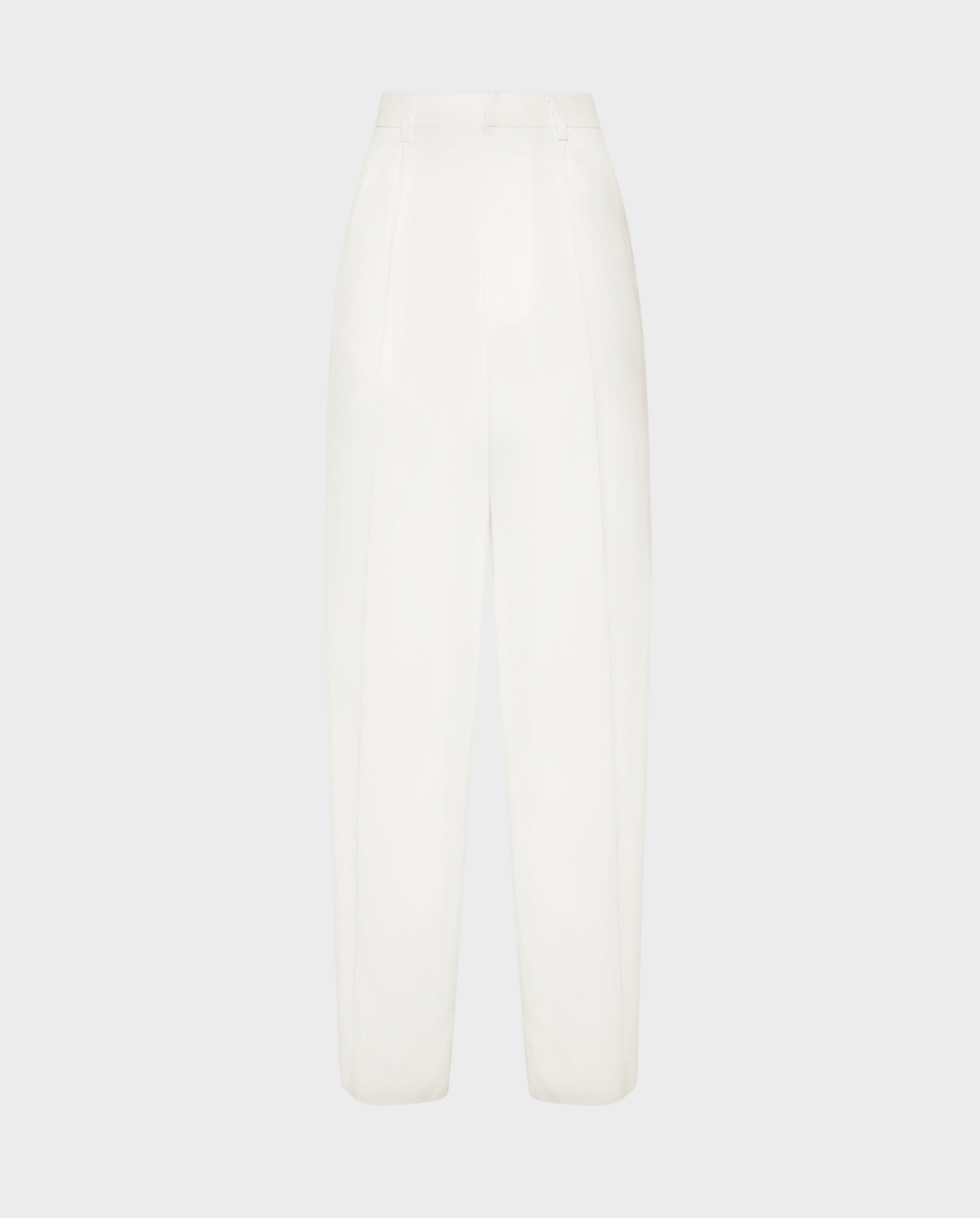 Białe spodnie z zakładkami Dame Fit - Image #0