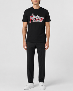 Czarny t-shirt z grafiką i logo Pin Up - Image #3