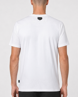 Biały t-shirt z grafiką i logo Pin Up - Image #2