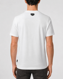 Biały t-shirt z motywem - Image #2