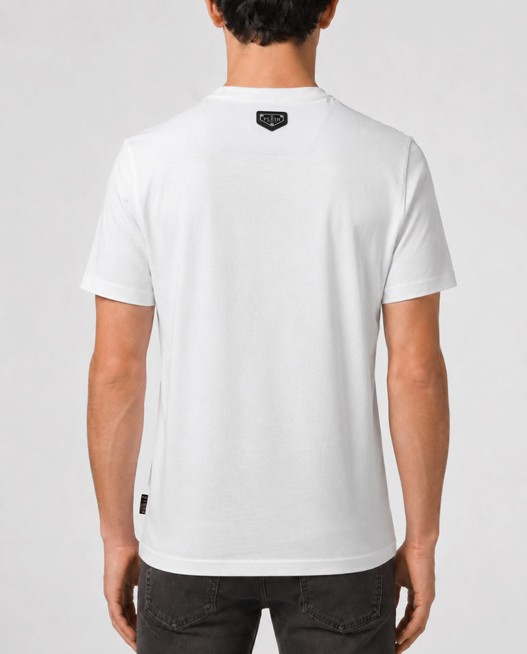 Biały t-shirt z motywem - Image #2