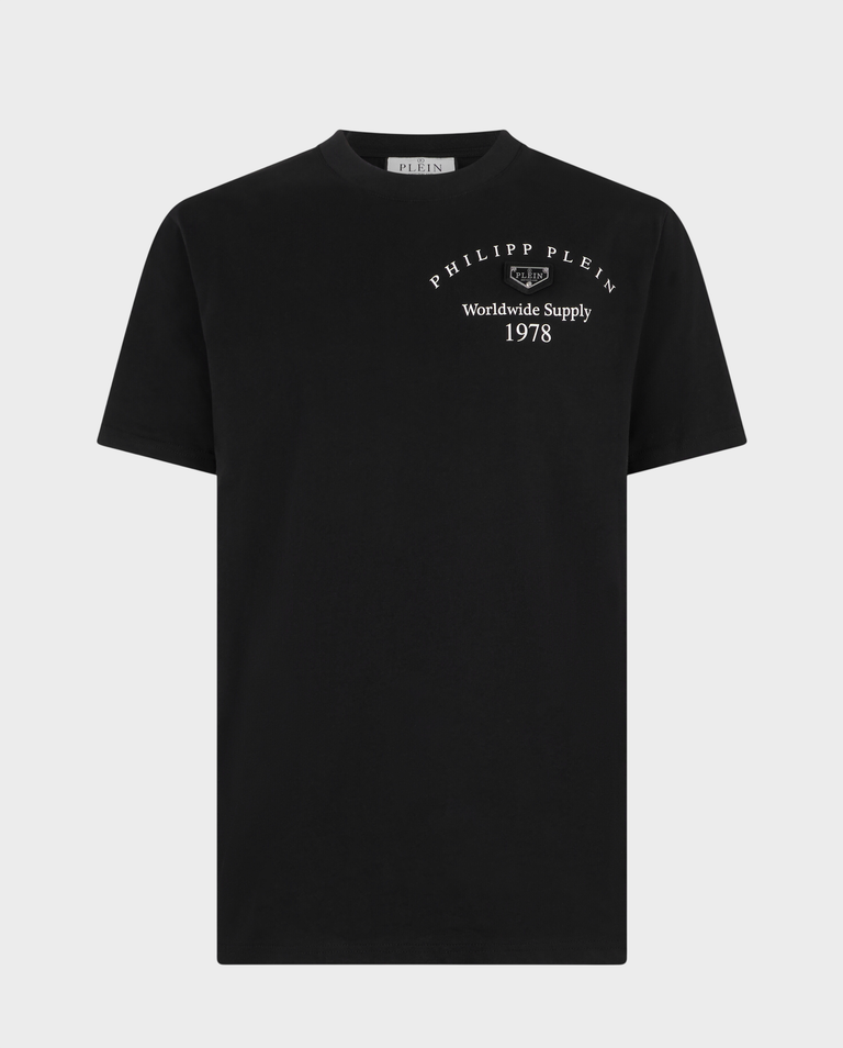 Czarny t-shirt z napisami